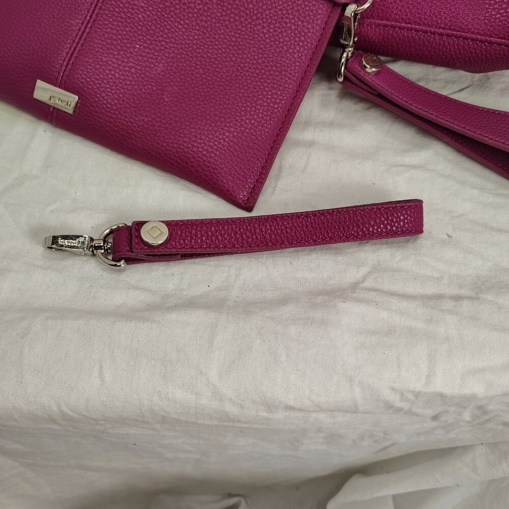 thirty one pink purse with matching clutch - Picture 3 of 10